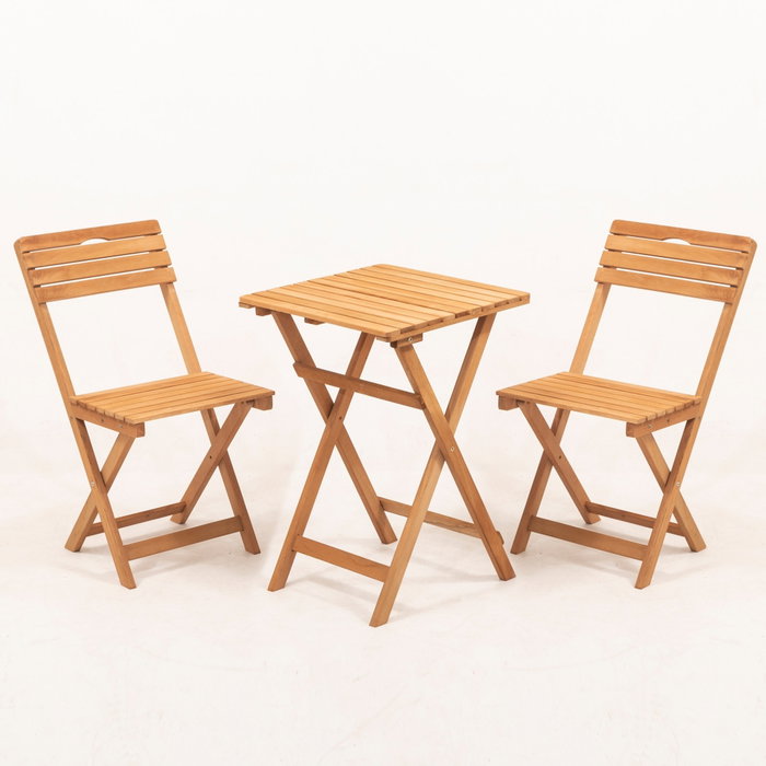 Hanah Home Conjunto de mesa y sillas My001A de madera de haya Hanah Home Conjunto de mesa y sillas My001A de madera de haya